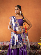 Purple & White Chaniya Choli